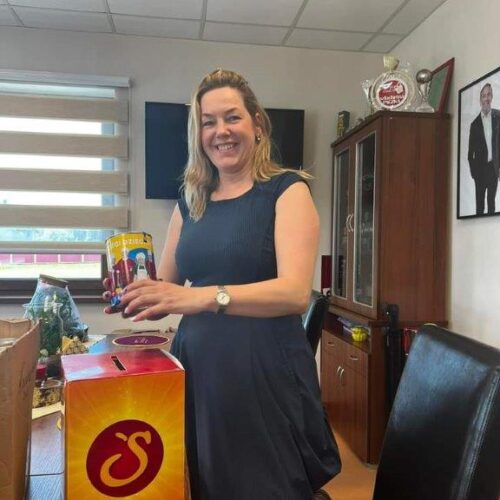 Akcja zbiórki na rzecz dzieci z Ukrainy wraz z klientem i fundacją